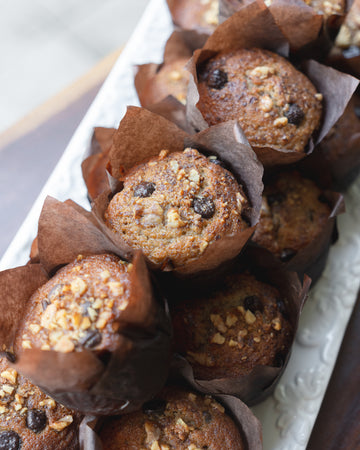 Local Banana Muffin with Walnuts & Chocolate Chips