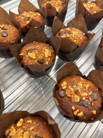 Local Banana Muffin with Walnuts & Chocolate Chips