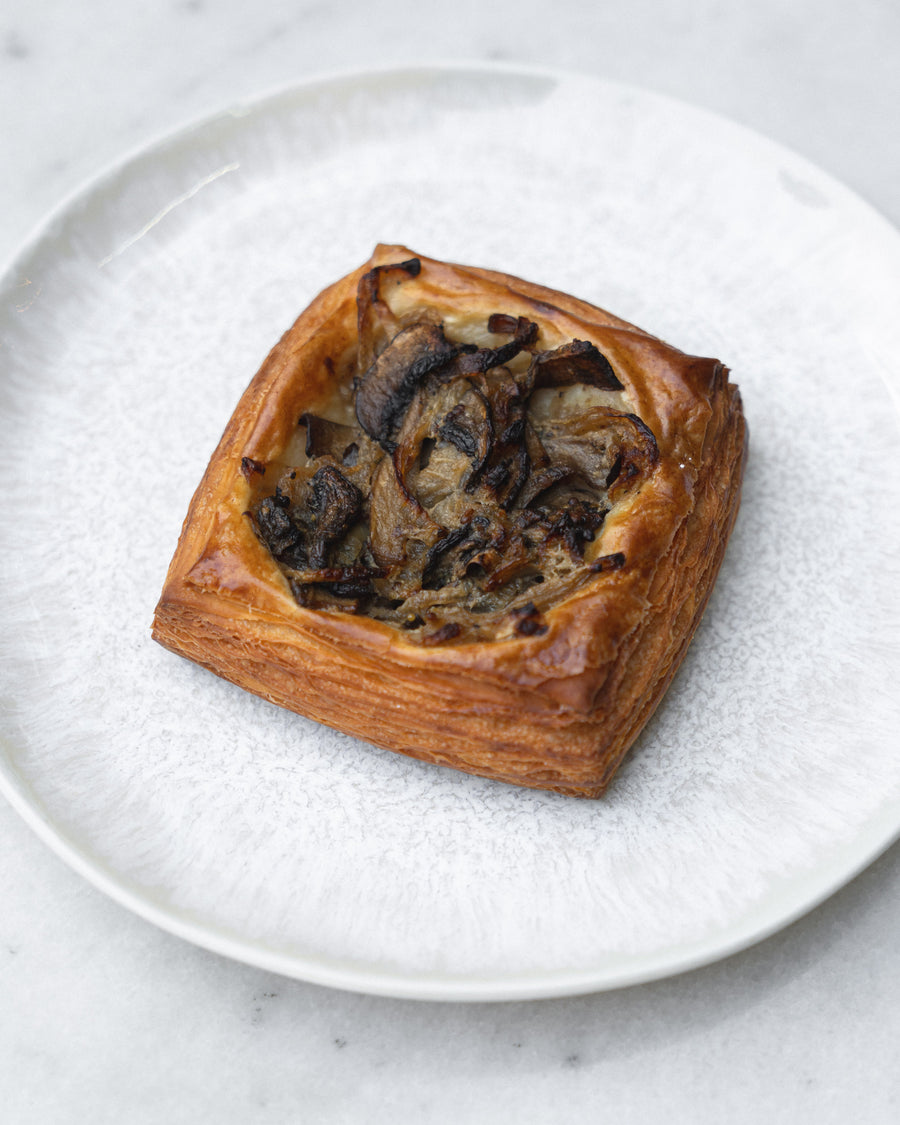 Croisstata: Local Mushrooms, Caramelized Onions, Goat Cheese