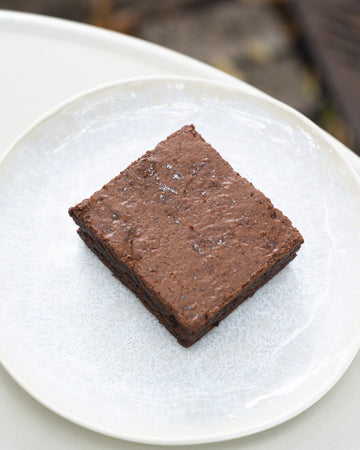 Rye Flour Brownie sprinkled with Salt from Cabo Rojo