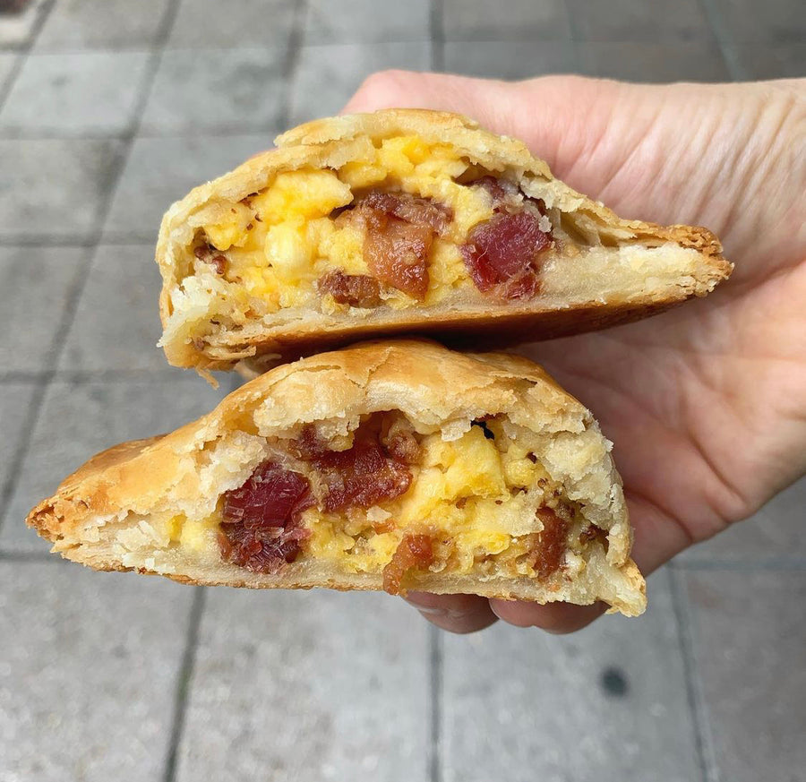 Breakfast Handpie: Scrambled Egg, Bacon, Cheese, Secret Sauce