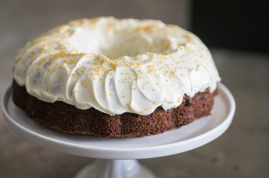 *Carrot Bundt Cake with Cream Cheese Frosting