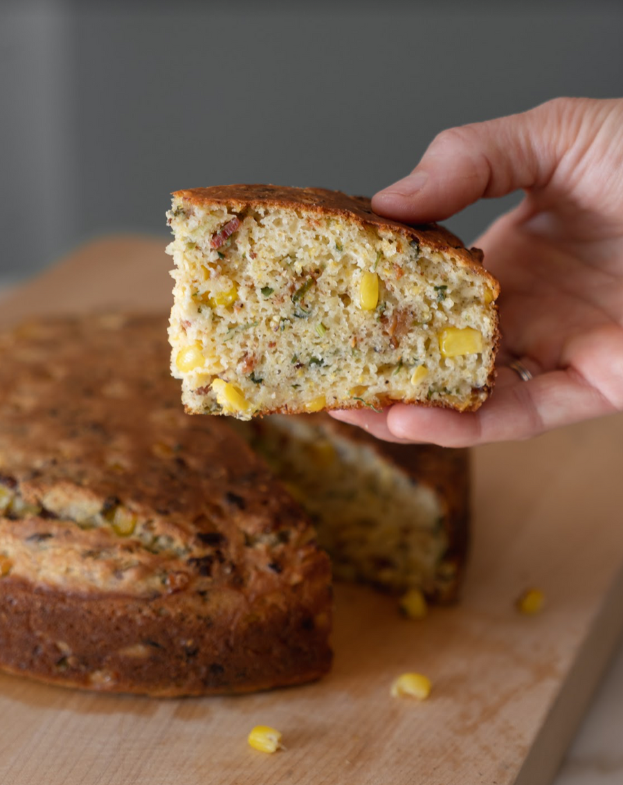 Savory Corn Bread by the Slice